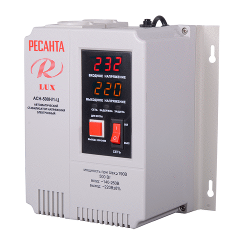Стабилизатор напряжения Ресанта АСН- 500Н/1-Ц