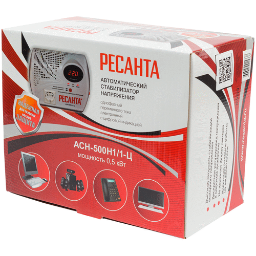 Стабилизатор напряжения Ресанта АСН - 500 Н/1-Ц