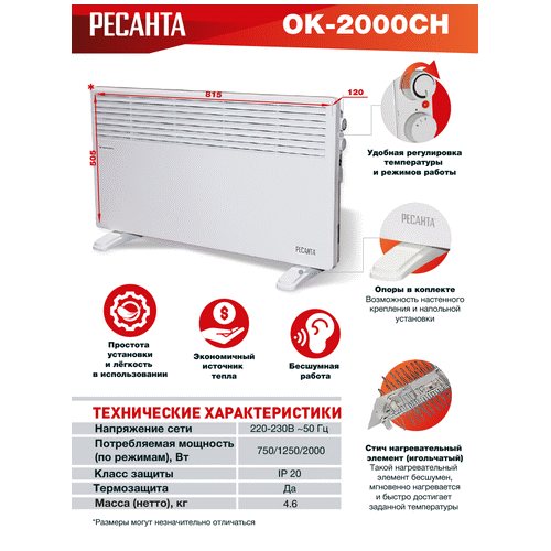 Конвектор Ресанта ОК-2000СН