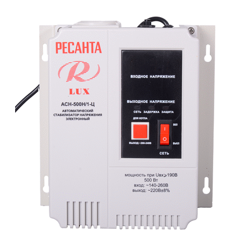Стабилизатор напряжения Ресанта АСН- 500Н/1-Ц