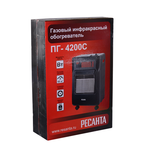 Газовый инфракрасный обогреватель Ресанта ПГ-4200С
