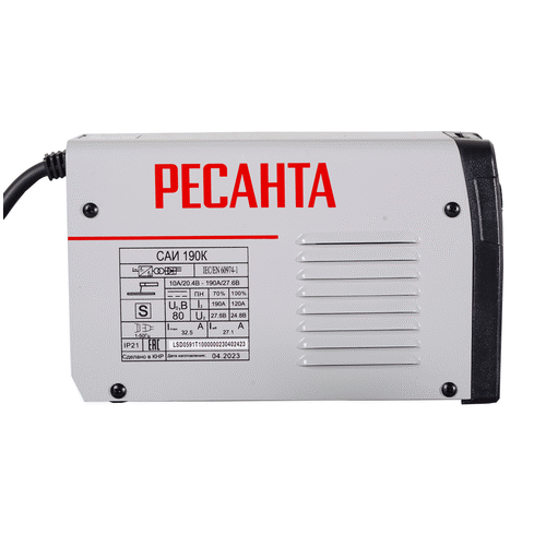 Сварочный инвертор Ресанта САИ190К
