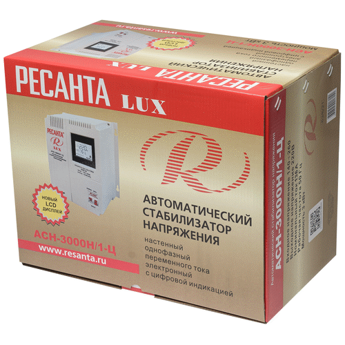 Стабилизатор напряжения Ресанта АСН-3000Н/1-Ц Lux