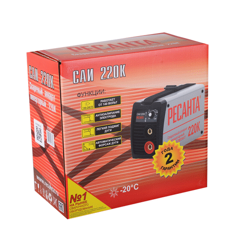 Сварочный инвертор Ресанта САИ 220К (компакт)