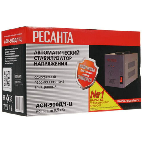 Стабилизатор напряжения Ресанта АСН- 500Д/1-Ц