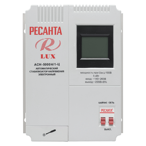 Стабилизатор напряжения Ресанта АСН-5000 Н/1-Ц Lux
