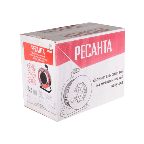 Удлинитель силовой Ресанта СУ-3х2,5КГ-50/3