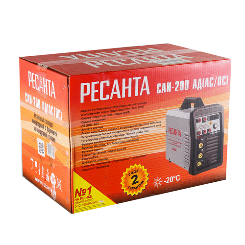 Сварочный инвертор Ресанта САИ-200АД (АС/DC)