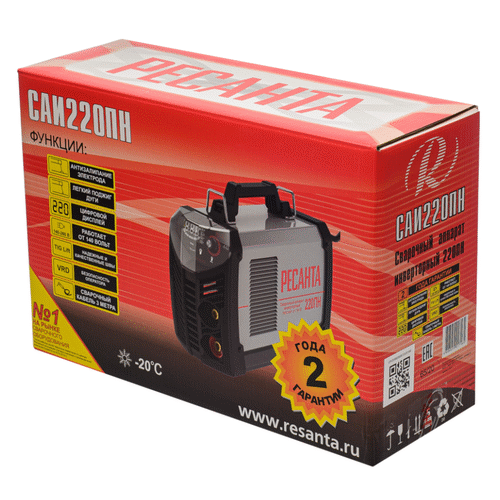 Сварочный инвертор Ресанта САИ220ПН