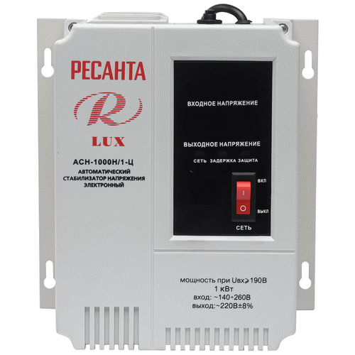 Стабилизатор напряжения Ресанта АСН-1 000 Н/1-Ц Lux