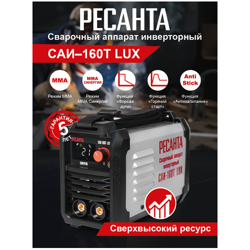 Сварочный инвертор Ресанта САИ-160Т LUX