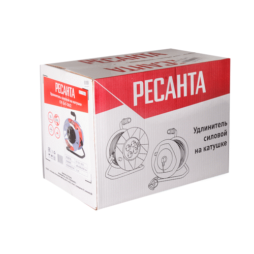Удлинитель силовой Ресанта СУ-2х1-30/2