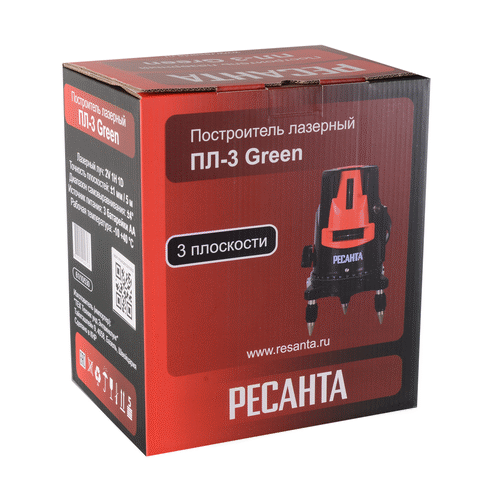 Лазерный построитель Ресанта ПЛ-3 Green