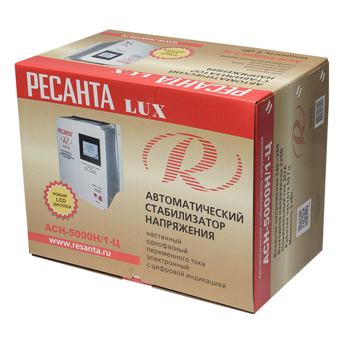 Стабилизатор напряжения Ресанта АСН-5000 Н/1-Ц Lux