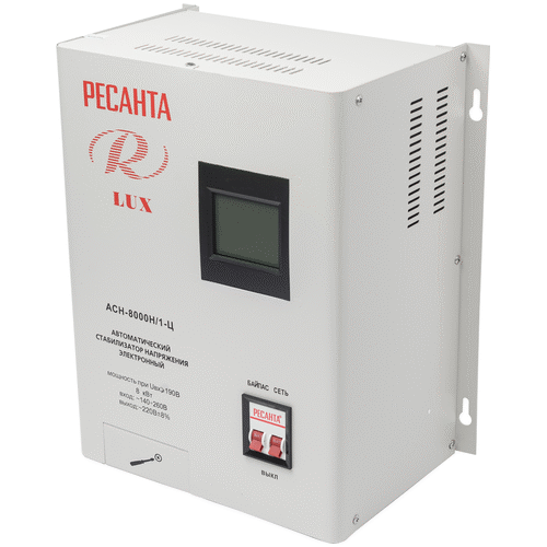 Стабилизатор напряжения Ресанта АСН-8000 Н/1-Ц Lux