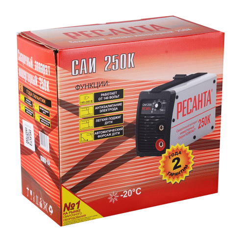 Сварочный инвертор Ресанта САИ 250К (компакт)