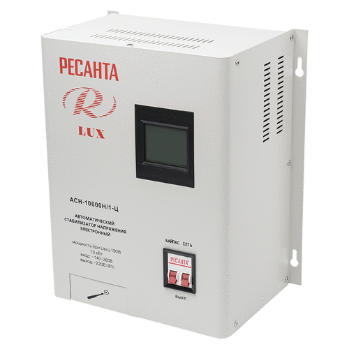 Стабилизатор напряжения Ресанта АСН-10000 Н/1-Ц Lux