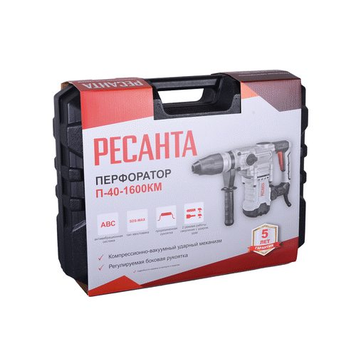 Перфоратор Ресанта П-40-1600КМ
