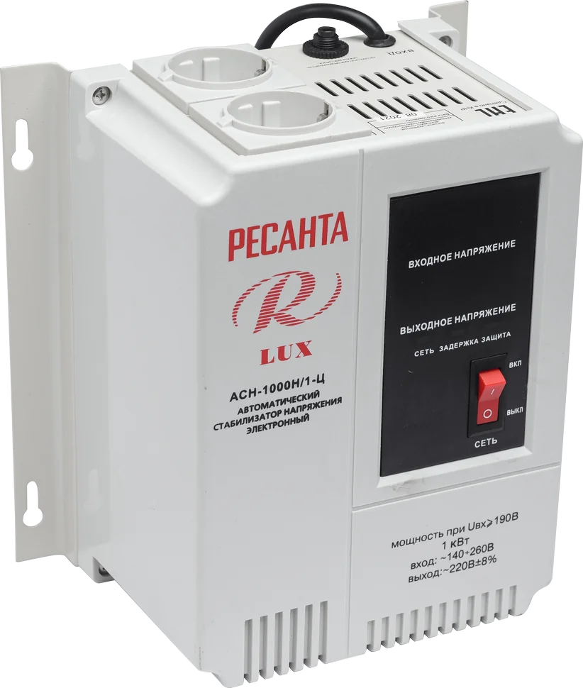 Стабилизатор напряжения Ресанта АСН-1 000 Н/1-Ц Lux