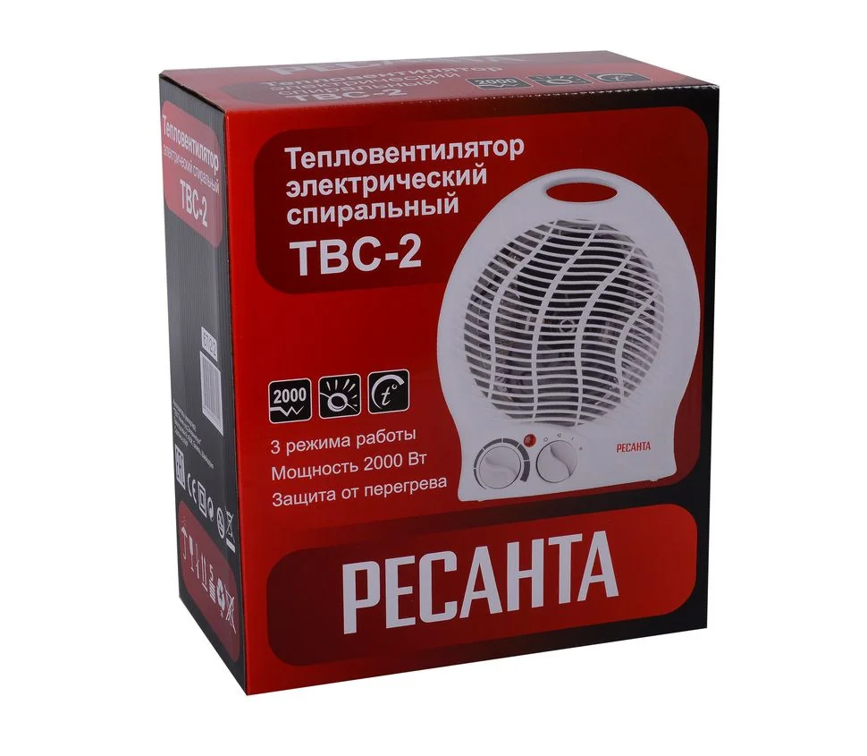Тепловентилятор Ресанта ТВС-2 (2 кВт)