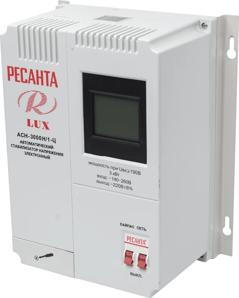 Стабилизатор напряжения Ресанта АСН-3000Н/1-Ц Lux