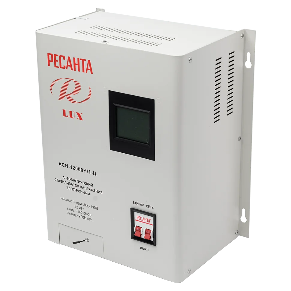 Стабилизатор напряжения Ресанта АСН-12000 Н/1-Ц Lux