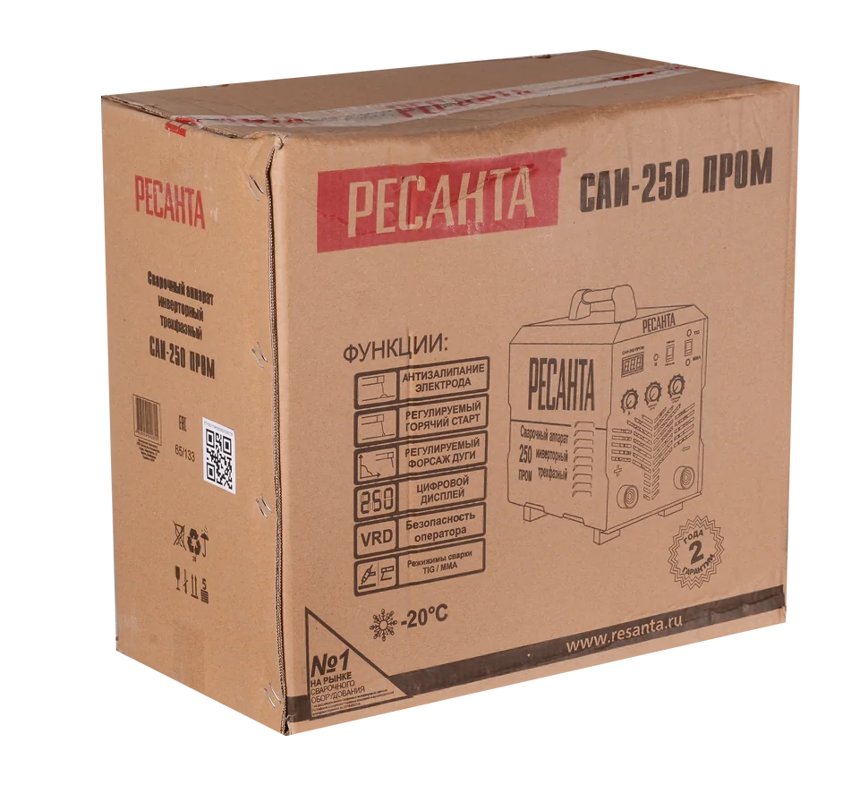 Сварочный инвертор Ресанта САИ-250 ПРОМ