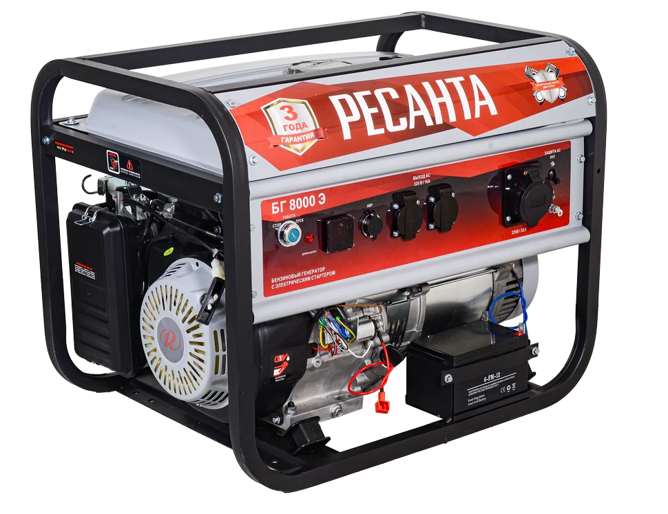 Бензиновый генератор Ресанта БГ 8000 Э