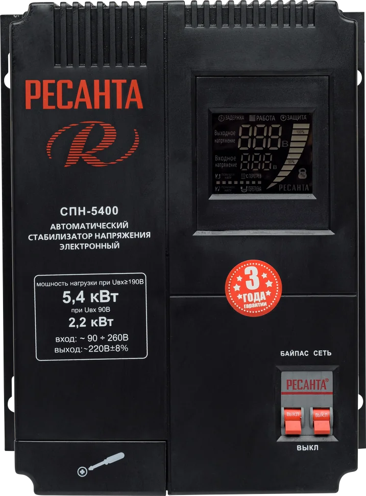 Стабилизатор напряжения Ресанта СПН-5400
