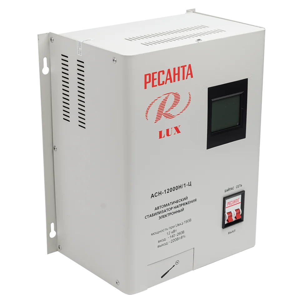 Стабилизатор напряжения Ресанта АСН-12000 Н/1-Ц Lux