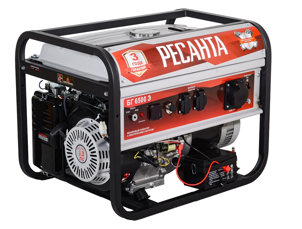 Бензиновый генератор Ресанта БГ 6500 Э