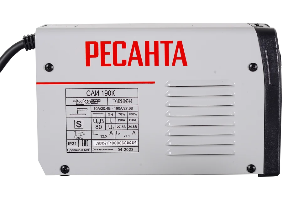 Сварочный инвертор Ресанта САИ190К