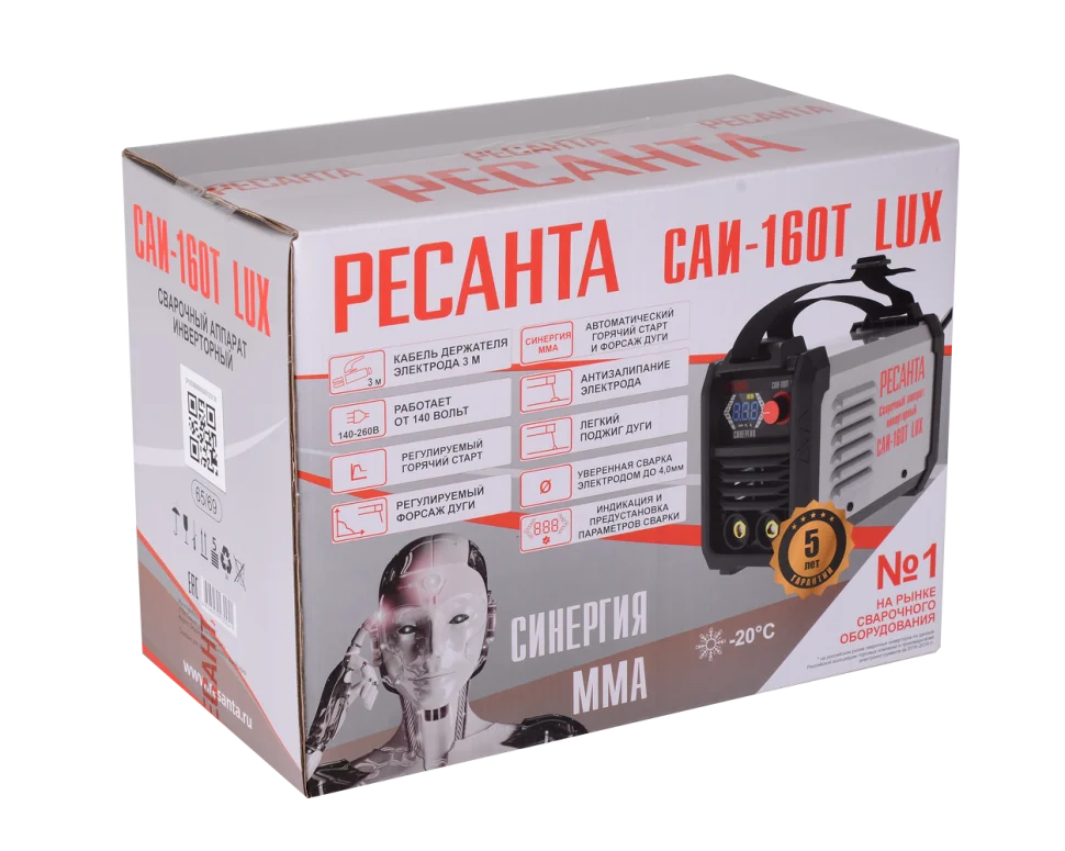 Сварочный инвертор Ресанта САИ-160Т LUX