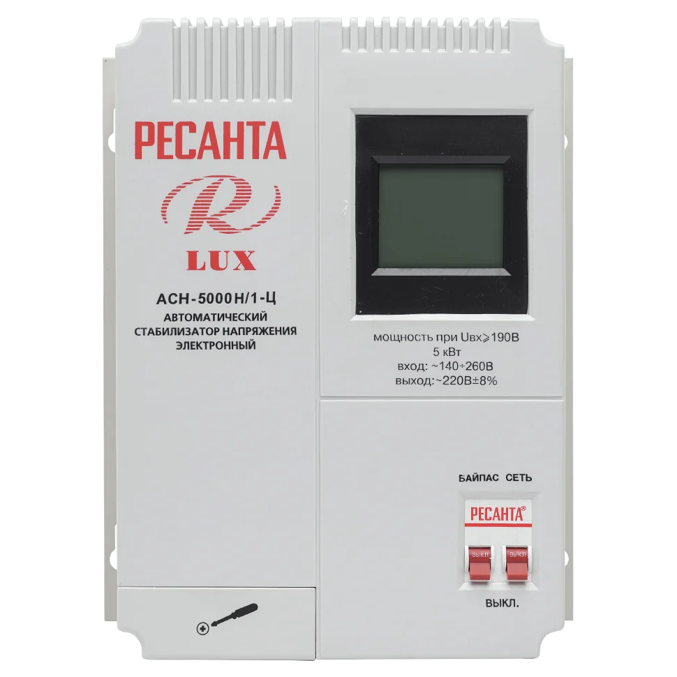 Стабилизатор напряжения Ресанта АСН-5000 Н/1-Ц Lux