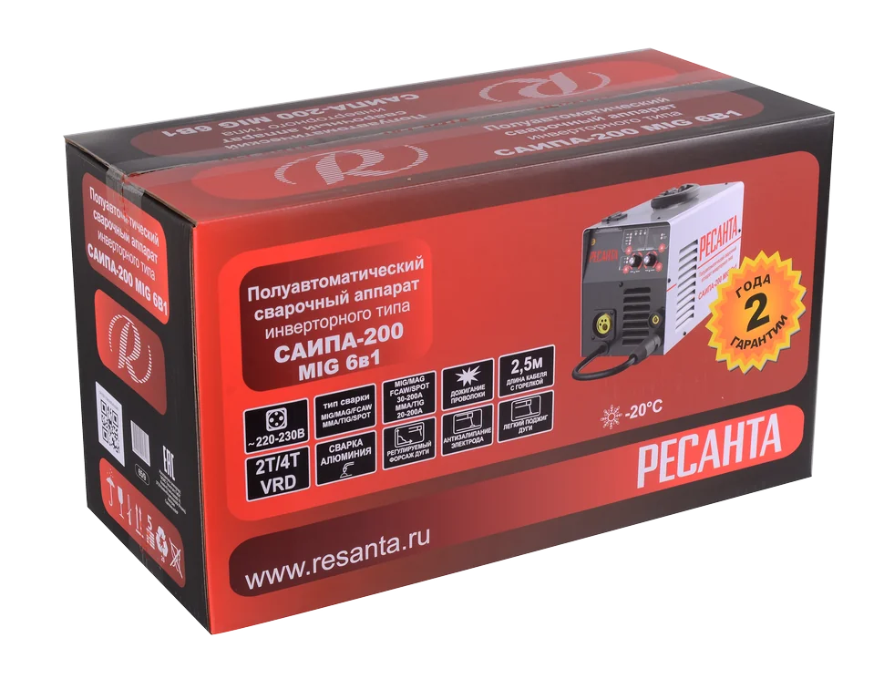 Полуавтомат сварочный Ресанта САИПА 200