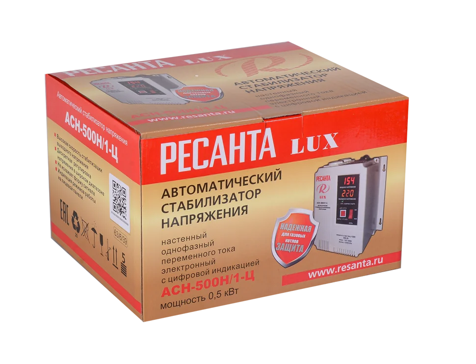Стабилизатор напряжения Ресанта АСН- 500Н/1-Ц