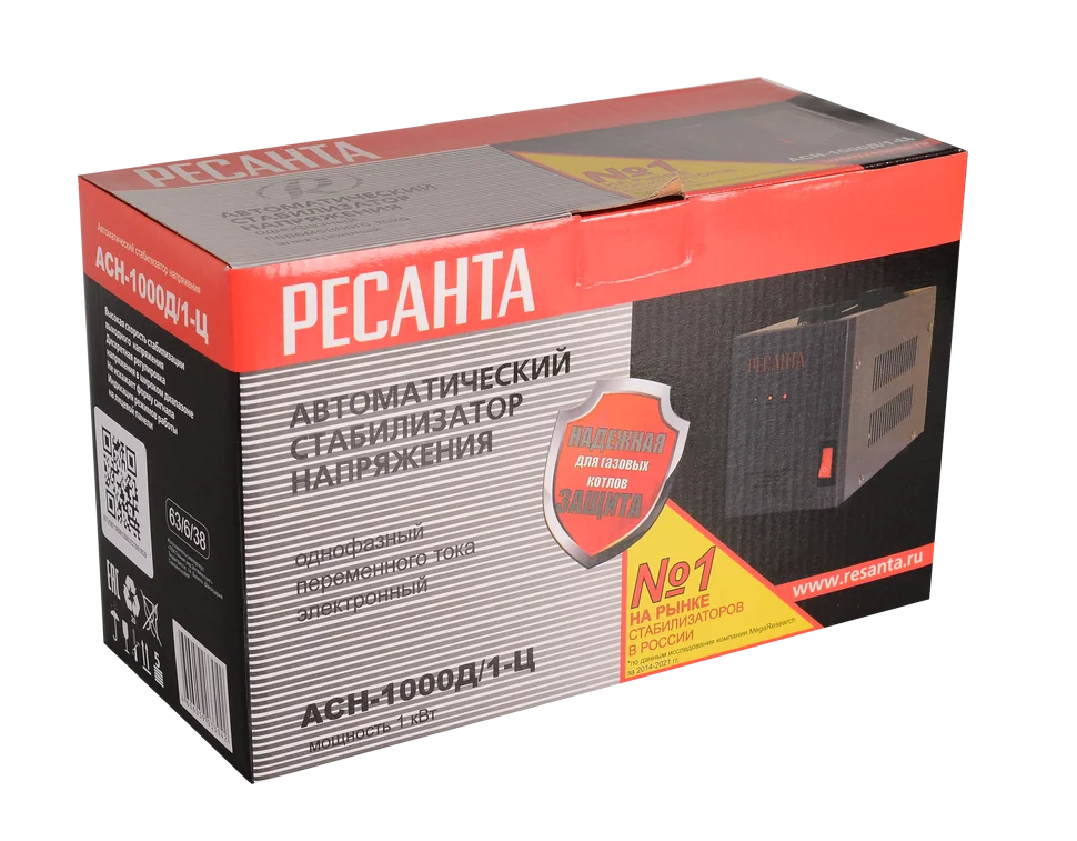 Стабилизатор напряжения Ресанта АСН- 1000Д/1-Ц
