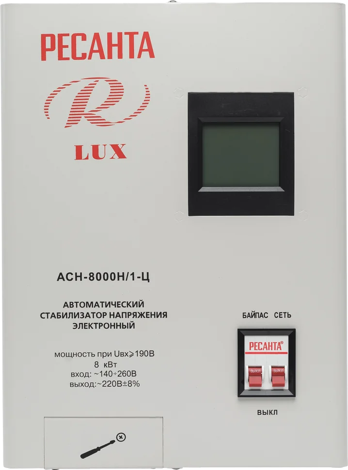 Стабилизатор напряжения Ресанта АСН-8000 Н/1-Ц Lux