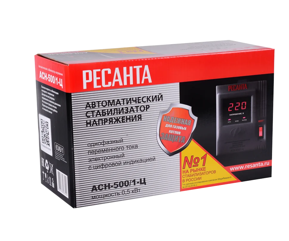 Стабилизатор напряжения Ресанта АСН-500/1-Ц