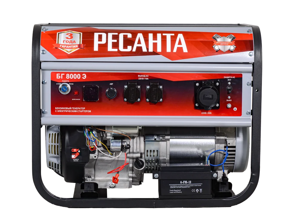 Бензиновый генератор Ресанта БГ 8000 Э