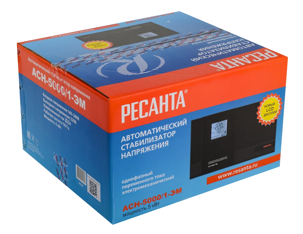 Стабилизатор напряжения Ресанта АСН-5000 /1-ЭМ