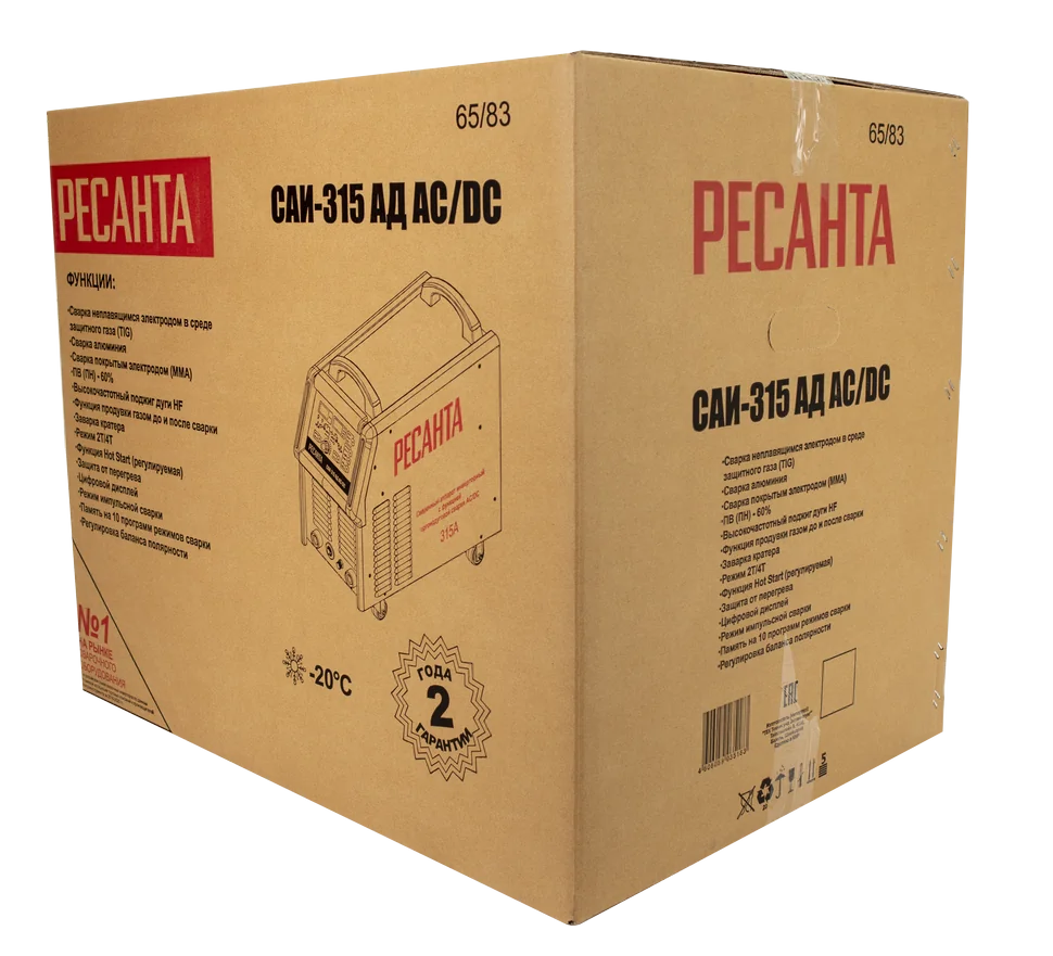 Сварочный инвертор Ресанта САИ- 315АД (АС/DC)