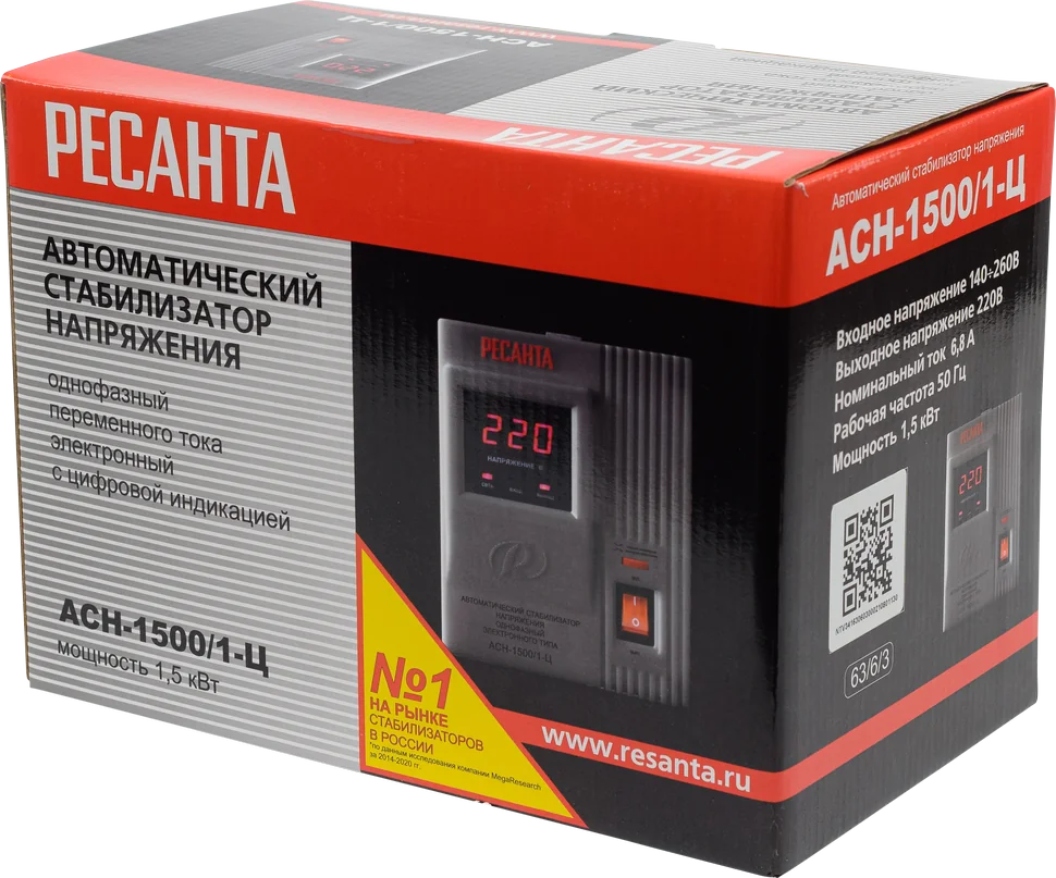 Стабилизатор напряжения Ресанта АСН-1500/1-Ц