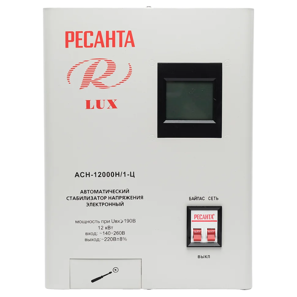 Стабилизатор напряжения Ресанта АСН-12000 Н/1-Ц Lux