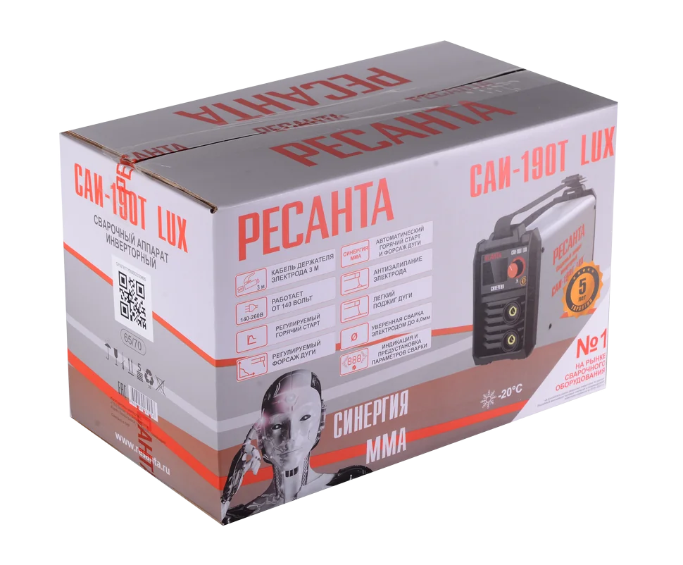Сварочный инвертор Ресанта САИ-190Т LUX