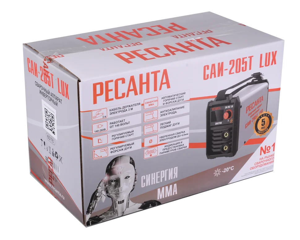 Сварочный инвертор Ресанта САИ-205Т LUX