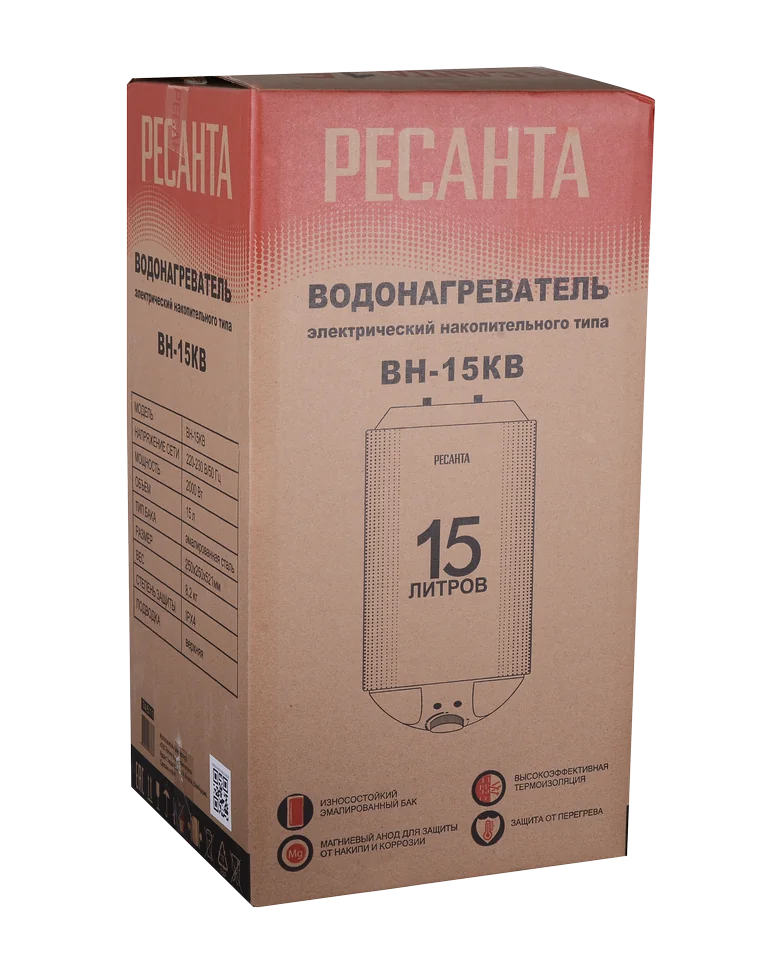 Водонагреватель накопительного типа Ресанта ВН-15КВ