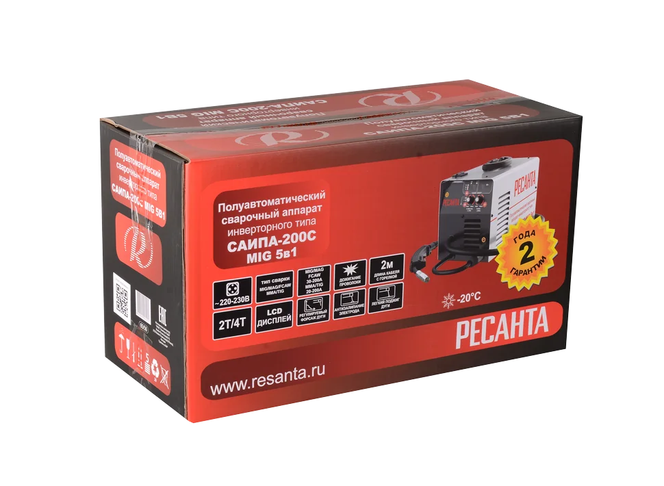 Сварочный инвертор Ресанта САИПА-200C