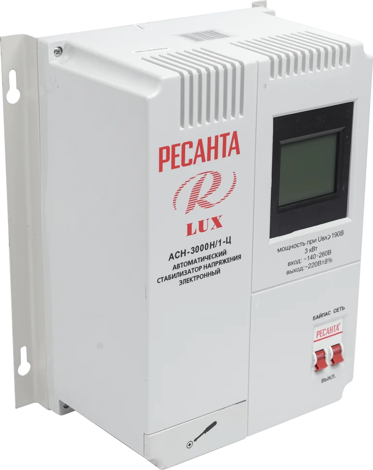 Стабилизатор напряжения Ресанта АСН-3000Н/1-Ц Lux