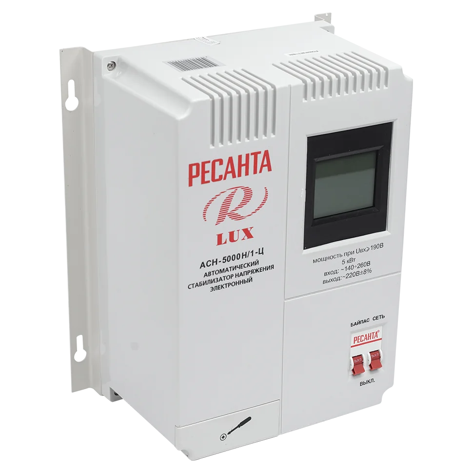 Стабилизатор напряжения Ресанта АСН-5000 Н/1-Ц Lux